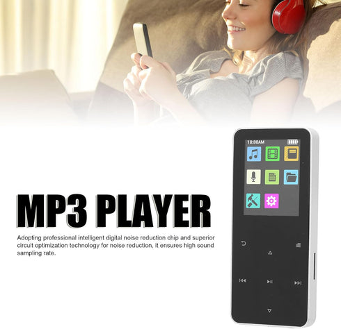 Yoidesu MP3 MP3 1.8 Inch (4GB) Player with Bluetooth, Portable HiFi Lossless Sound Mini Music Player, Music with TFT