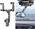 Rear View Mirror Phone Holder, 360 Degree Rotatable and Retractable Auto Phone Mount, Universal Holder for All