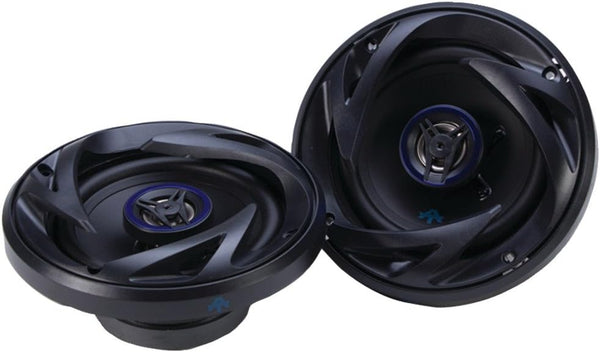 Autotek ATS525CX 5.25 Inch Coaxial Speakers, Black and Blue, Pair, 250 Watt Max, 2 Way