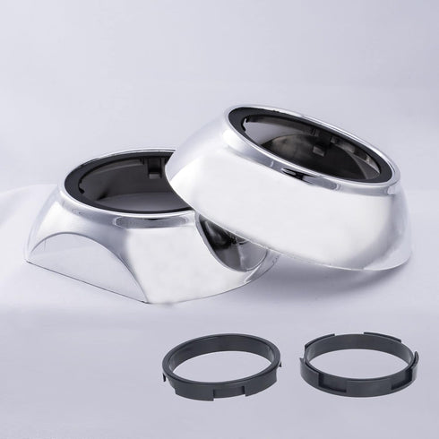 YUFANYA 3.0Inch Universal Silver Mask Projector Shrouds for 2.5Inch or 3.0Inch Lens