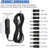 Craedli 12V 5V 5.5x2.1mm 11 Car Charger with DC Power Cable, DC Cigarette Lighter Plug Power Cord with Connectors