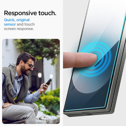 Spigen Tempered Glass Screen Protector, GlasTR EZ FIT for Galaxy Z Fold 6, 2 Pack