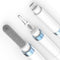 ECP4in1 Airpod Cleaner Kit with Flocked Sponge, Metal Pen Tip, 2 High-Density Brushes for Earbud Cleaning (Blue)