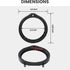 RED WOLF Front Rear Door Speaker Adapter + Wiring Harness for 2008-2013 Honda Civic Accord CRV, Acura 2005-2019 Aftermarket 6.5"- 6.75" Speaker Spacer Rings Adaptor Mount 1 Pair