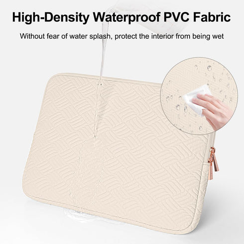 ARVOK 13 13.3 14 inch Laptop Sleeve Case for MacBook Air 13 inch/MacBook Pro 13 inch/MacBook Pro 14/HP Chromebook 13 inch, Water-Resistant Leather Case for HP/Dell/Lenovo/Asus/Acer/Samsung with Pouch