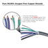 RECOIL 20-Feet 9-Conductor Speaker Cable, 16AWG Pure OFC, Ultra-Flex and Easy Peel Jacket, 4-Channel Speaker Wire
