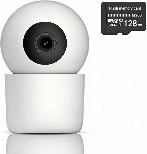 Jinvocloud Indoor Pan/Tilt Home Security Mobile Tracking Camera 2K 3MP, 345 Degree Wireless