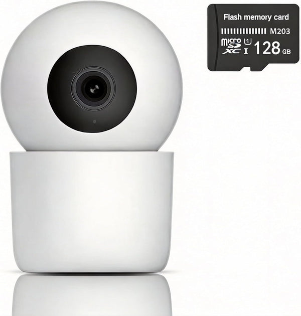 Jinvocloud Indoor Pan/Tilt Home Security Mobile Tracking Camera 2K 3MP, 345 Degree Wireless