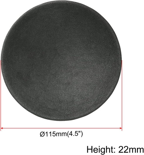 uxcell 2 Pcs Speaker Dust Cap, 115mm/4.5" Diameter Subwoofer Paper Dome Coil Cover Caps