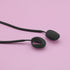 2PCS Silicone Anti-Loss Straps, Soft Neck Rope Cord Sport Lanyard 40cm Length for Samsung Galaxy Buds 2 (Black & Green)