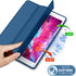 iPad 9.7 Case (2018/2017 Model, 6th/5th Generation), Smart Cover with Pencil Holder, Soft Silicone Back, Navy Blue