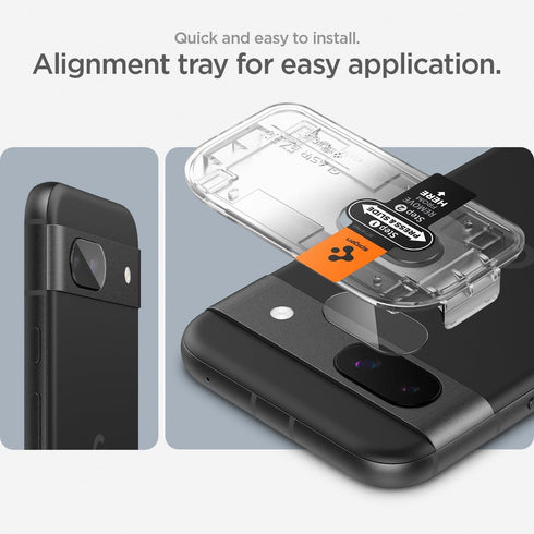 Spigen GlasTR EZ Fit Optik Camera Lens Screen Protector for Google Pixel 8a - Case Friendly - 2 Pack