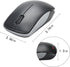 MCSaite 2.4G Slim Wireless Mouse with Nano Receiver (Black)