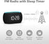 0-100% Dimmer,7 8 Sounds,16-Level ANJANK Alarm Clock FM Radio with Bluetooth Speaker, Hi-Fi Stereo Sound, Clolors Night