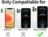 TENOC Phone Case Compatible with iPhone 12 Pro Max, Clear Case Non-Yellowing Protective Bumper Hard Back Cover for 6.7 Inch