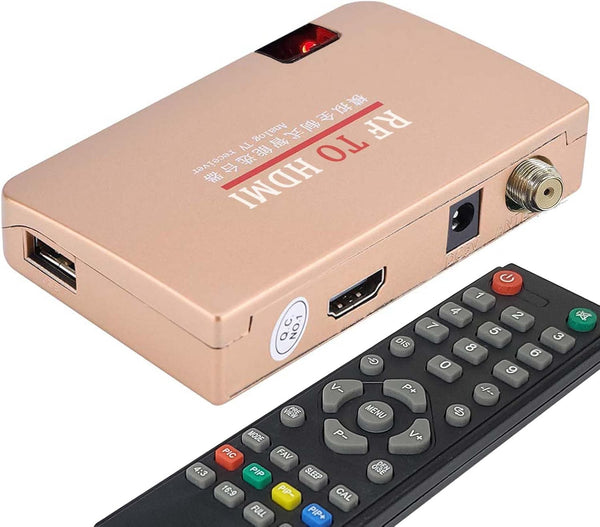 RF Demodulator Coax to HDMI UHF Modulator, Coaxial Converter for JVC Videodisc, VHS, Camcorder to HDTV