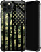 TnXee Camo American Flag Case for iPhone 11, Soft TPU Anti-Skid Thread Frame with Four Corner Anti-Collision