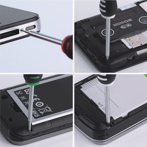 20 PCS Screwdriver Set, Small Magnetic Cellphone Repair Tool Kit with Phillips Flathead Pentalobe Torx Pry for iPhone