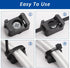 60 Set 8" Cable Zip Tie Mounts Kit - Wire Cable Clips Organizer Holders with Cable Ties, Saddle Type Mounts Base