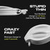 Fuse Reel Side Winder MacBook Charger Organizer - Travel Essential & Desk Cord Case for USB-C & MagSafe Adapter