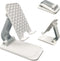POQOD Foldable Cell Phone Stand for Desk, Fully Adjustable Phone Holder for Desk