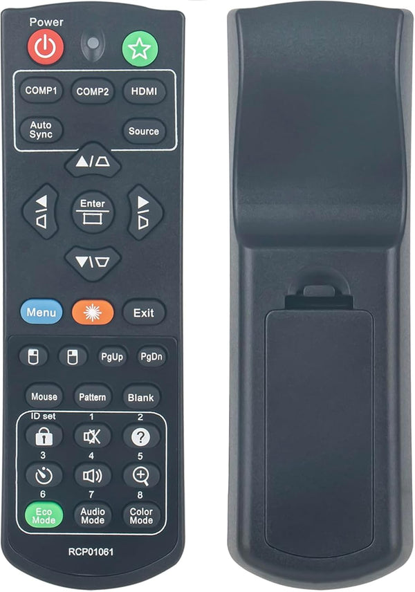 RCP01061 Replacement Remote Control for ViewSonic DLP Projector VS15875/PJD5255N/PJD5255P/PJD5555w/VS15876