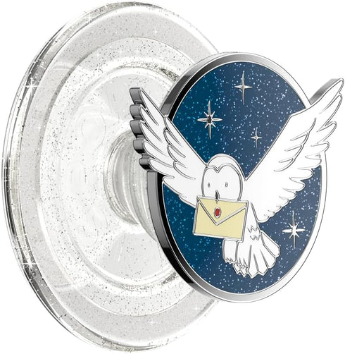 PopSockets Phone Grip with Expanding Kickstand, Compatible with MagSafe, Adapter Ring Included, Enamel Hedwig