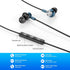 USB C Wired Earbuds with Microphone, Noise Canceling Headset for Laptop, PC, iPad Pro, Samsung, MacBook (Blue)