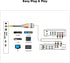 Ruichuan100 3.5mm 3 AV Adapter, AV in Adapter Cable, Male to RCA Female Video AV Component Adapter Cable for TV & Home