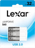 Lexar JumpDrive S60 USB 2.0 Flash Drives, 32GB, Black, Pack Of 3 Flash