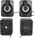 Mini Computer Speaker, Stereo Less Distortion, USB Powered Wired Small Speaker for Desktop PC & Laptop