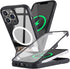 for iPhone 13 Pro Max Case with Screen Protector,iPhone 13 Pro Max Magsafe Case,iPhone 13 Pro Max Phone Case with Stand,iPhone 13 Pro Max Magnetic Case with Built in Screen Protector,Black