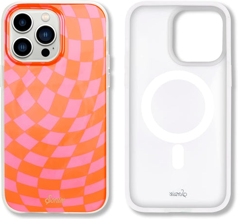 Sonix Case for iPhone 13 Pro | Checkmate Pink | 10ft Drop Tested | Compatible with MagSafe