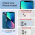 4 Pack Privacy Screen Protector for iPhone 13, 2 Pack Camera Lens Protector, 9H Hardness Scratch Resistant Tempered
