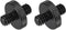 MECCANIXITY Mic Stand Adapter, 1/4-20 Male to Male Camera Screw Thread Adapter for Microphone Tripod Stand (Black, 2