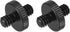 MECCANIXITY Mic Stand Adapter, 1/4-20 Male to Male Camera Screw Thread Adapter for Microphone Tripod Stand (Black, 2