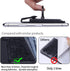 Ring Stand - Slim Leather Wallet Stick on Wallet for Cell Phone, Credit Card RFID Blocking Sleeve Black