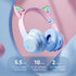 Wireless cat Ear Earphones, Video Game Bluetooth Earphones, Wireless Bluetooth 5.0, can be Used for Mobile Phones, Tablets and Other Devices, (Black)