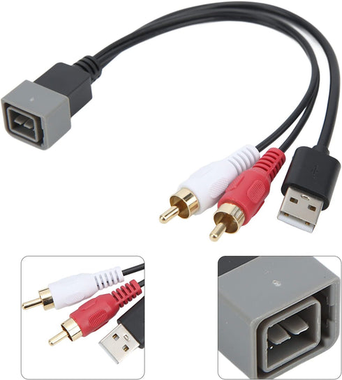 Car Radio USB Port Retention Cable USB Input Adapter Replacement for Juke Versa Car Bluetooth Kit