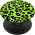 Leopard Print Stylish Cheetah Pattern Summer Cool Lime Green PopSockets Standard PopGrip