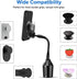 Car Phone Holder for Pop Socket - Flexible Gooseneck Car Mount Compatible with iPhone Samsung and Any Smartphones