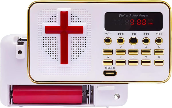 YEESAM Chinese Bible Player, Preloaded Bible Stories and Songs Portable Electronic Player in