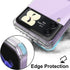 Slim Hard Rugged TPU Edge Case Cover for Galaxy Z Flip 3 with Clear Card Slot, Z POP