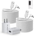 OLAIKE 2 Pack 8m/26ft Charge Cable for Ring Stick Up Cam Battery/Plug-in & Ring Spotlight Cam Battery, White