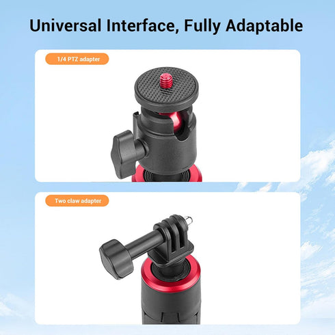 TianfuSpanda 1 4In 2 4 (1.6m/63in) Extendable Selfie Stick Tripod, Big Tripod, Action Camera Tripod, Go Pro Stand
