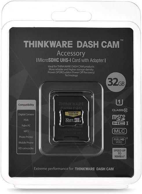THINKWARE TWA-SMU32 UHS-I 32 GB MICROSD Card for Dash Cam | Anti File Corruption
