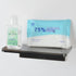 MATIMASU Stick-on Wall Shelf - Small Wall Mounted Adhesive Clear Acrylic Shelf Phone Holder Shelves Wipes Rack