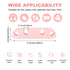 3PCS Cable Clips, Cute Pink Cord Wire Organizer, Electrical Cable Management Holders for Office and Home Desk
