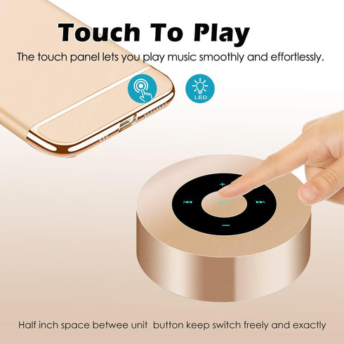 Smart LED Touch Play Bluetooth Speaker Portable Wireless with HD Sound, 12-Hour Playtime, Bluetooth 5.0