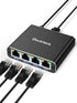 dockteck Ethernet Splitter 1 to 4 1000Mbps, Internet Cable Splitter 1 in 4